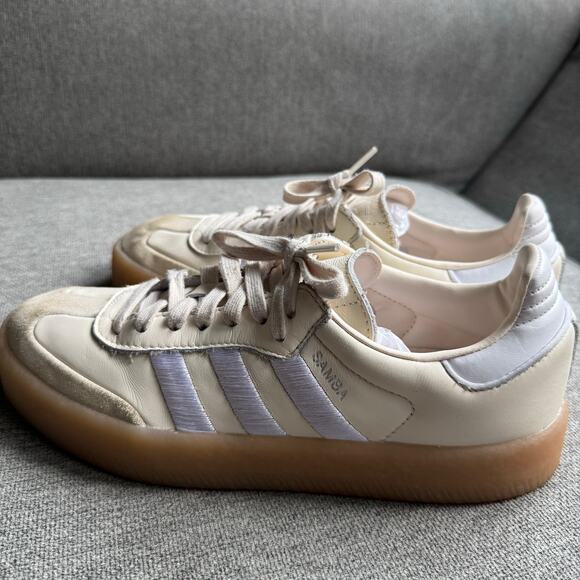 adidas Originals Sambae Wonder White /Silver Metallic" Women's 8.5 Shoe - Picture 3 of 13
